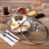 Serenk Modernist Stainless Steel Omelette Pan, 20 cm