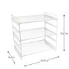 3-Tier Adjustable Storage Shelf, White