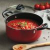 Everyday 5 Qt Aluminum Nonstick Covered Dutch Oven ‚Äì Metallic Red